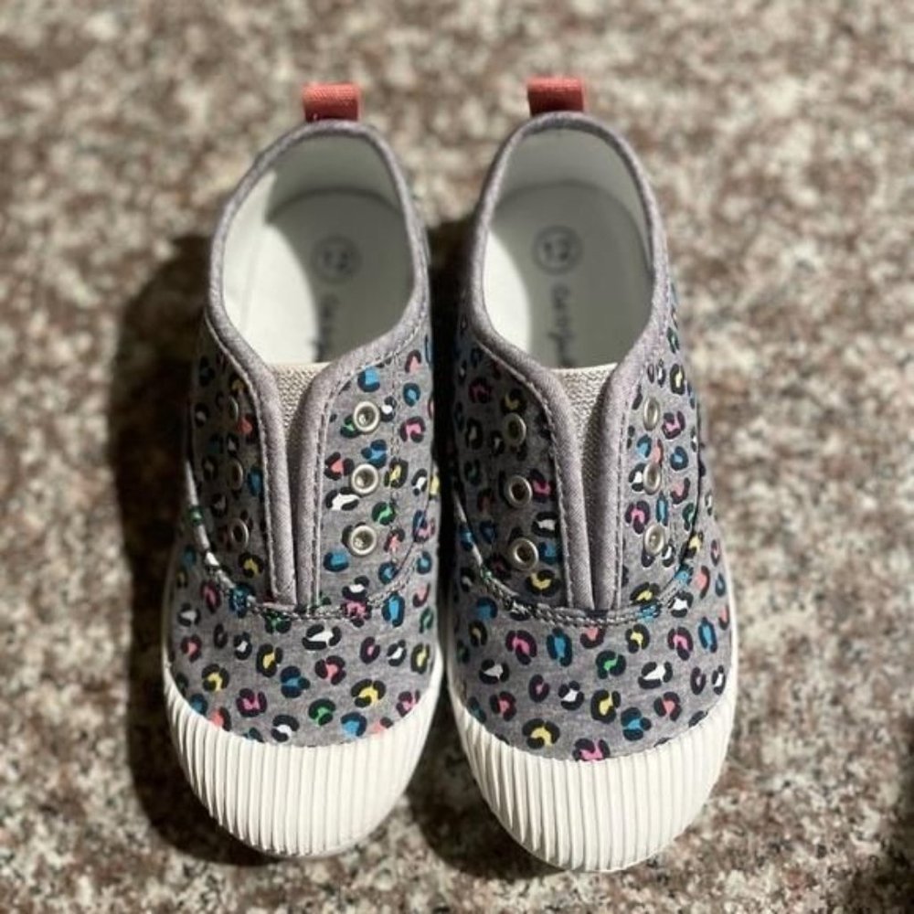 Colorful Leopard Print Slip-on Shoes